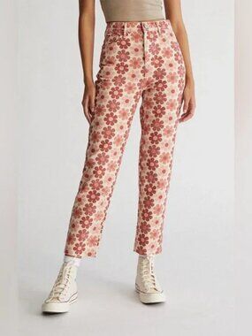 Pacsun Size 26 Eco Flower High Waisted Straight Leg Jeans